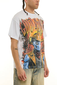 KNT095 White KDNK Graphic Tee