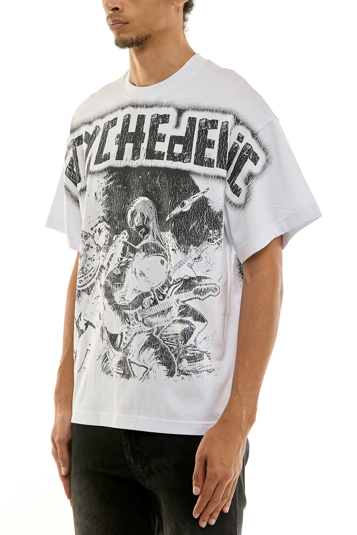 KNT067 White KDNK Graphic Tee