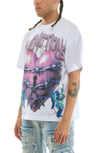 KNT105 White KDNK Graphic Tee