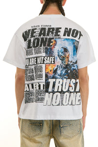 KNT098 White KDNK Graphic Tee