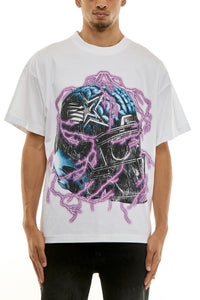 KNT070 White KDNK Graphic Tee