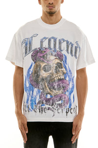 KNT064 White KDNK Graphic Tee