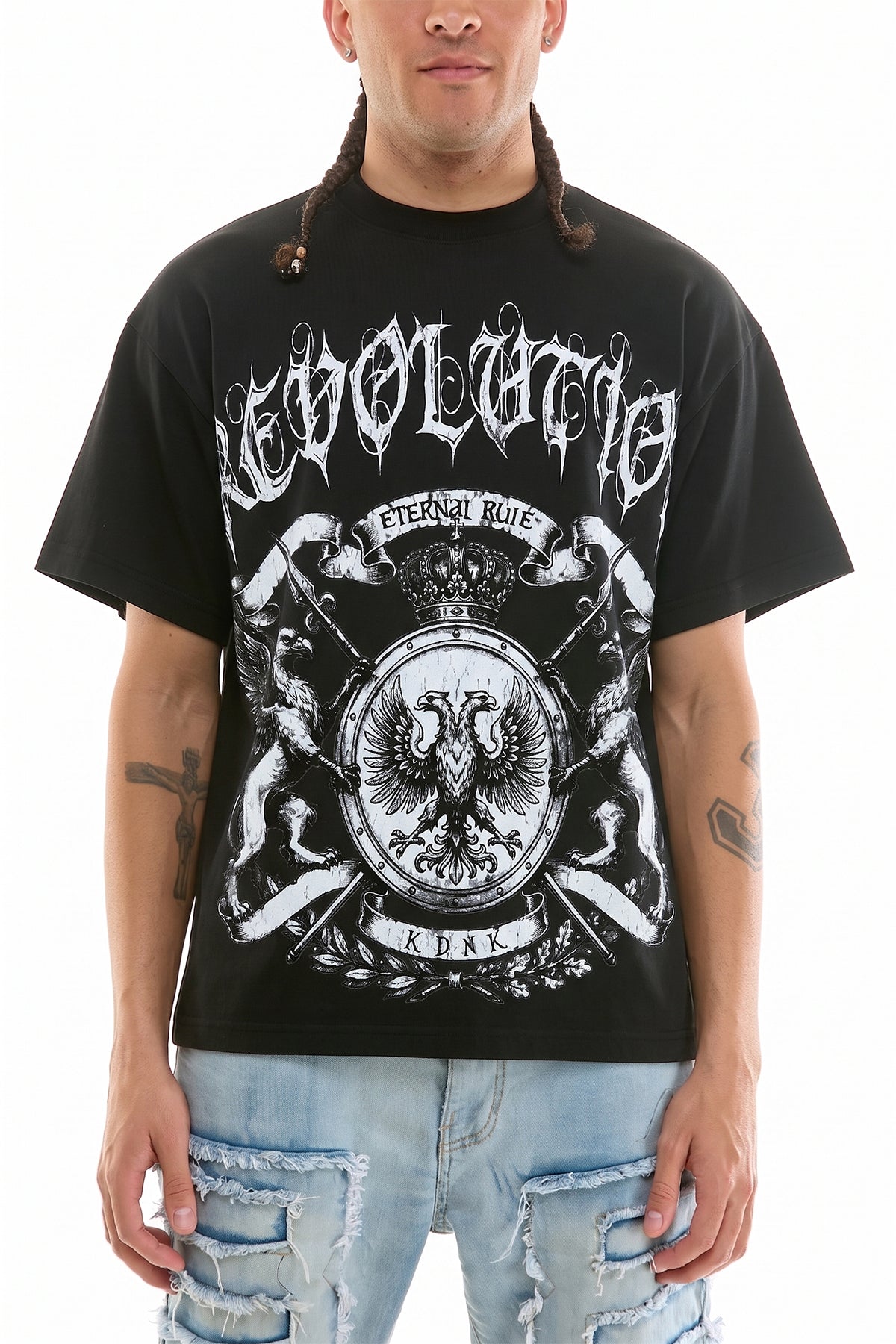 KNT124 Black KDNK Graphic Tee