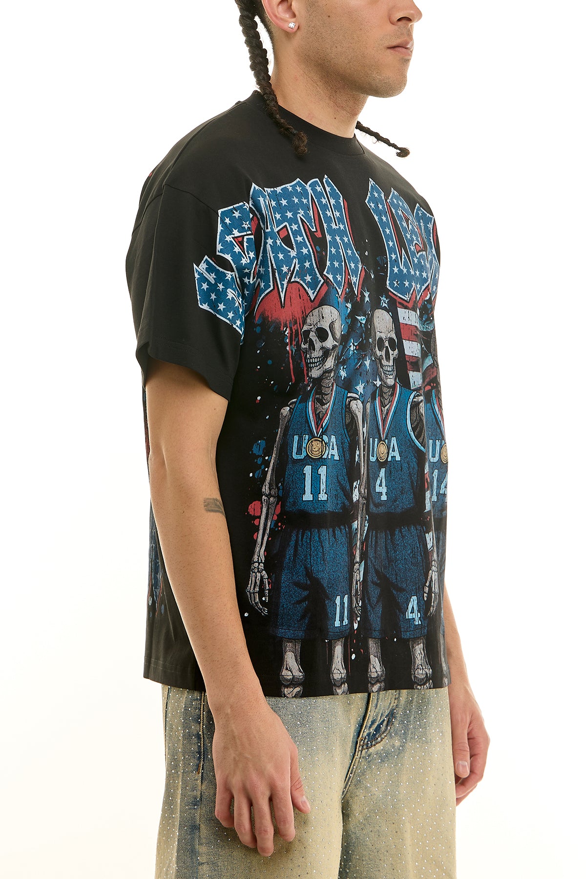 KNT084 Black KDNK Graphic Tee