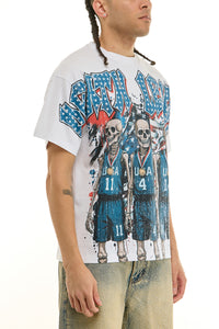 KNT084 White KDNK Graphic Tee