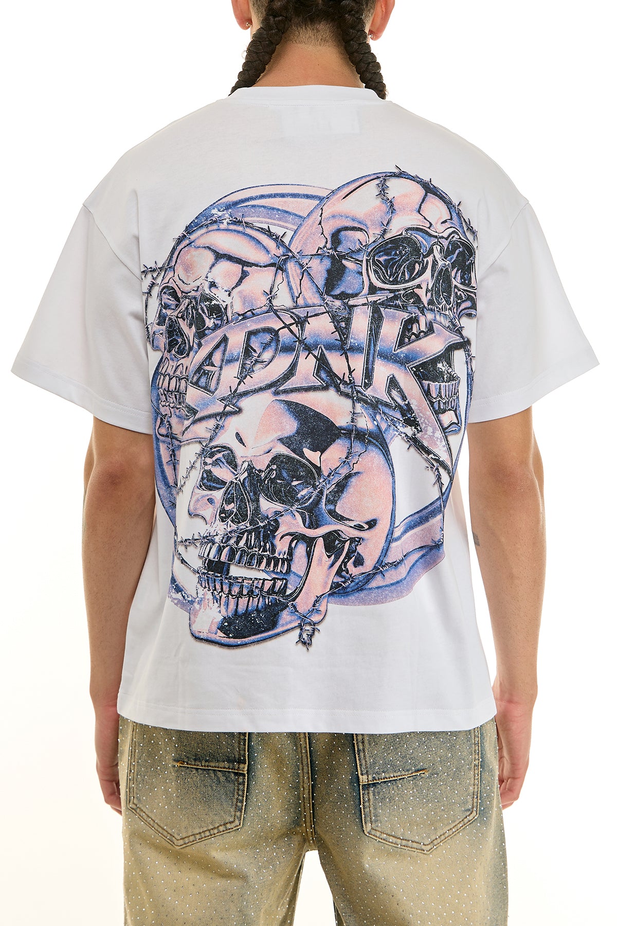 KNT085 White KDNK Graphic Tee