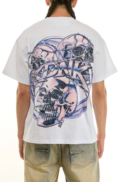 KNT085 White KDNK Graphic Tee