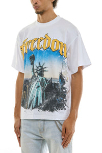 KNT042 White KDNK Graphic Tee