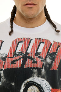 KNT083 White KDNK Graphic Tee
