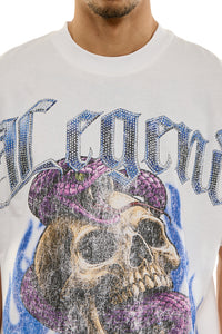 KNT064 White KDNK Graphic Tee