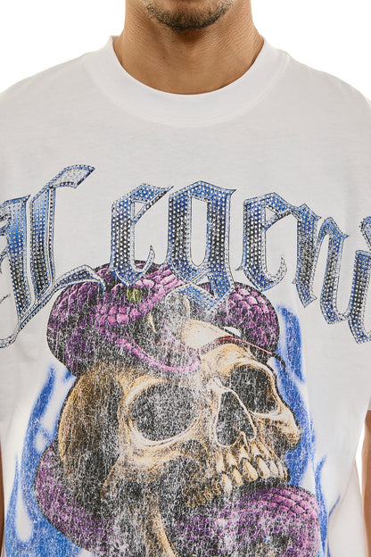 KNT064 White KDNK Graphic Tee