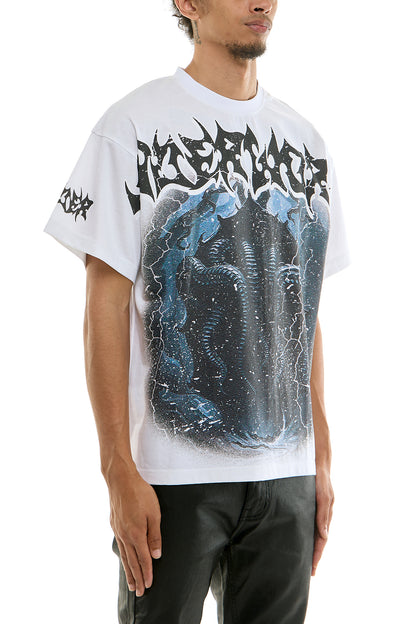 KNT030 White KDNK Graphic Tee