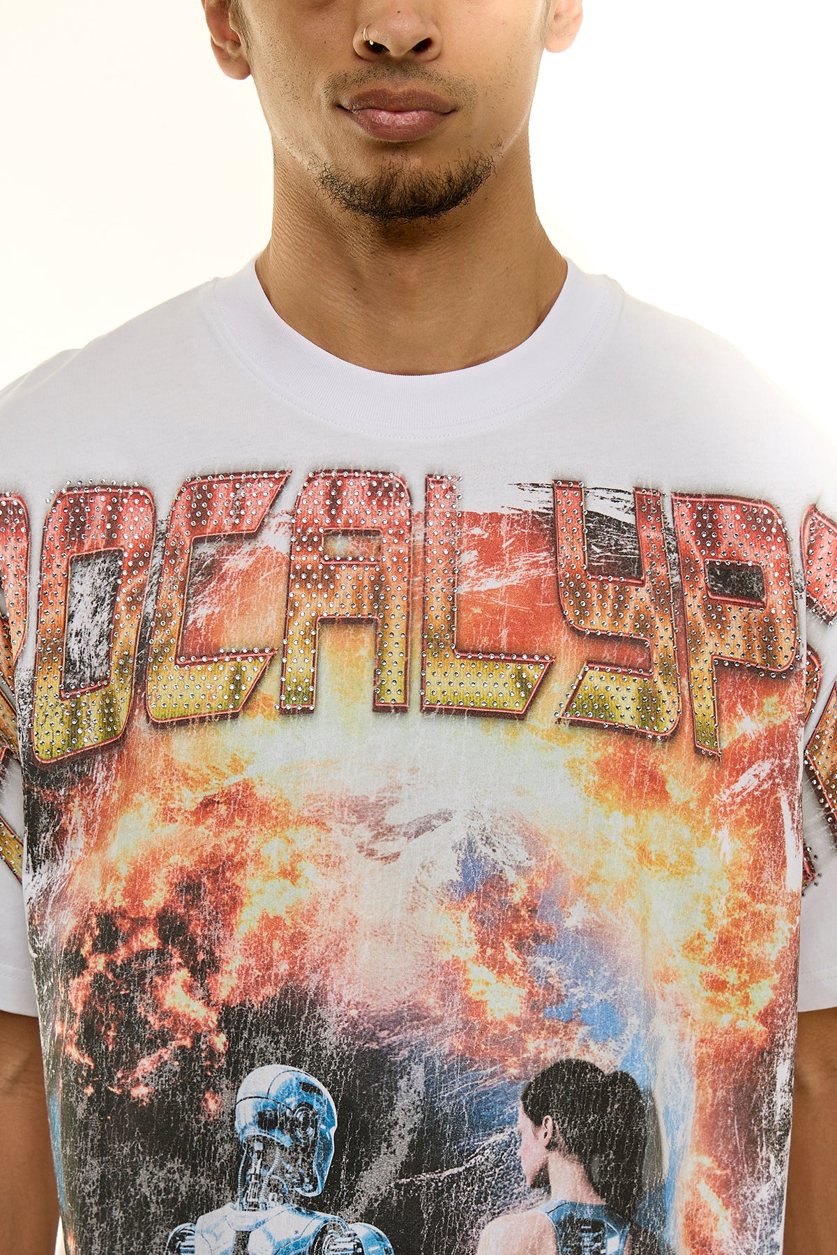 KNT061 White KDNK Graphic Tee