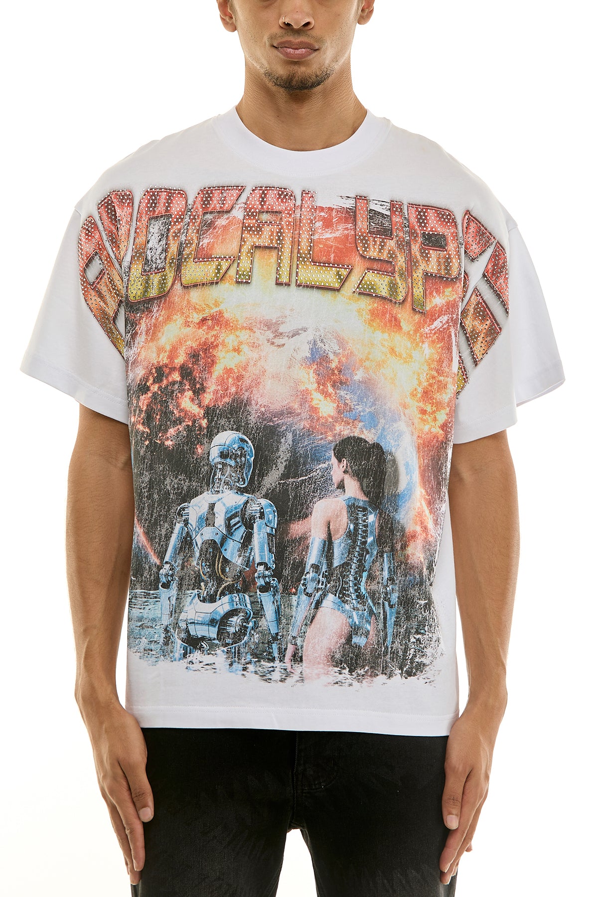 KNT061 White KDNK Graphic Tee