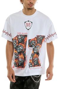 KNT017 White KDNK Graphic Tee