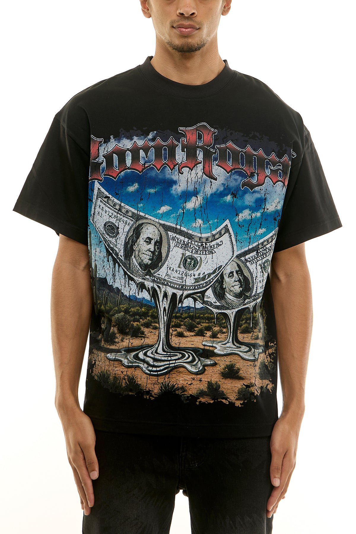 KNT087 Black KDNK Graphic Tee