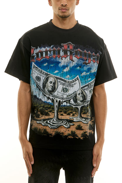 KNT087 Black KDNK Graphic Tee