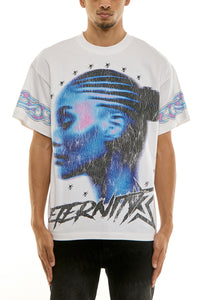 KNT069 White KDNK Graphic Tee