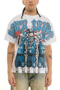 KNT084 White KDNK Graphic Tee
