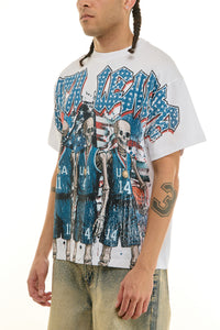 KNT084 White KDNK Graphic Tee