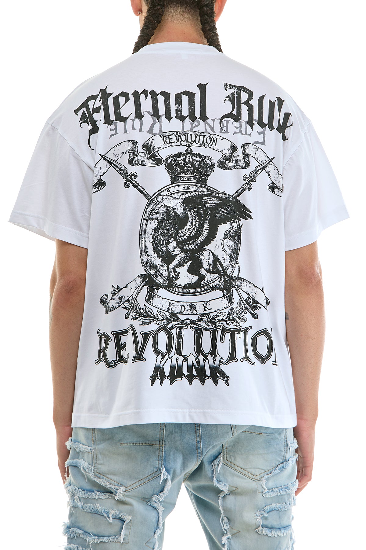 KNT124 White KDNK Graphic Tee