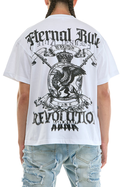 KNT124 White KDNK Graphic Tee