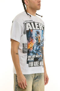KNT098 White KDNK Graphic Tee