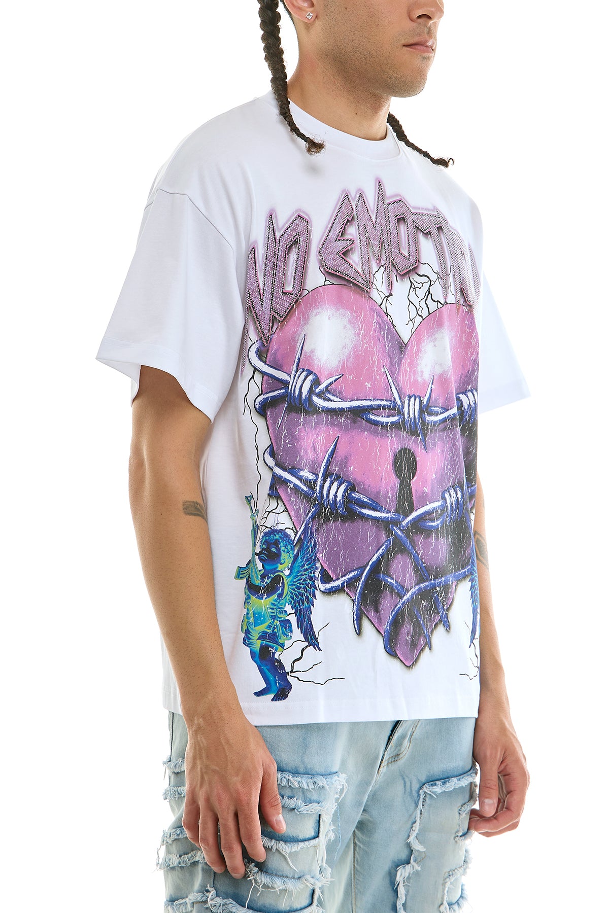 KNT105 White KDNK Graphic Tee
