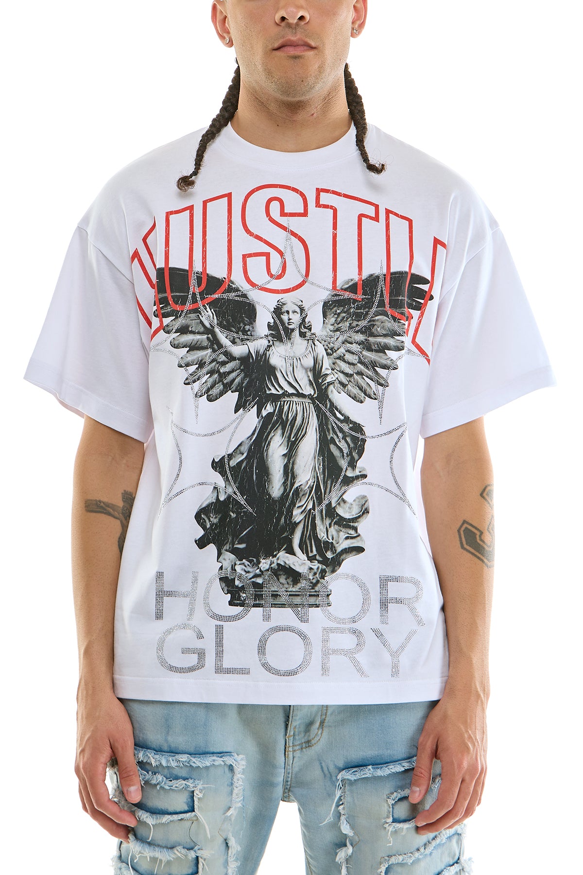 KNT121 White KDNK Graphic Tee