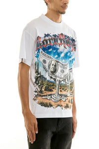 KNT087 White KDNK Graphic Tee