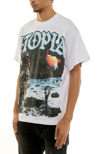 KNT079 White KDNK Graphic Tee