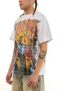 KNT095 White KDNK Graphic Tee