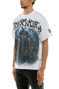 KNT030 White KDNK Graphic Tee