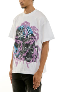 KNT070 White KDNK Graphic Tee