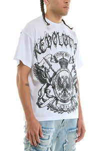 KNT124 White KDNK Graphic Tee