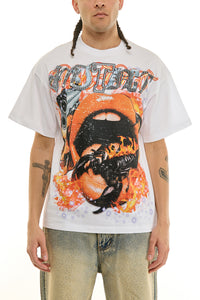 KNT097 White KDNK Graphic Tee