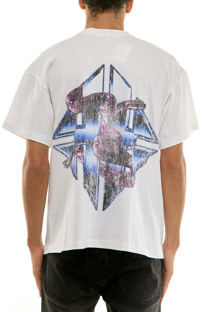 KNT064 White KDNK Graphic Tee