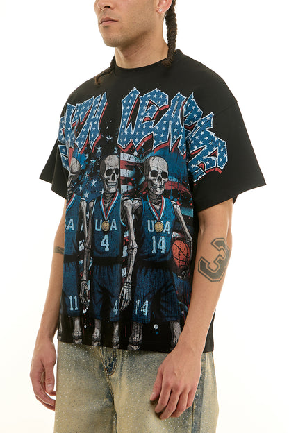 KNT084 Black KDNK Graphic Tee