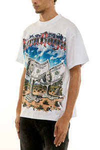 KNT087 White KDNK Graphic Tee