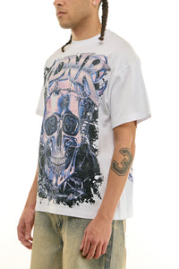 KNT085 White KDNK Graphic Tee