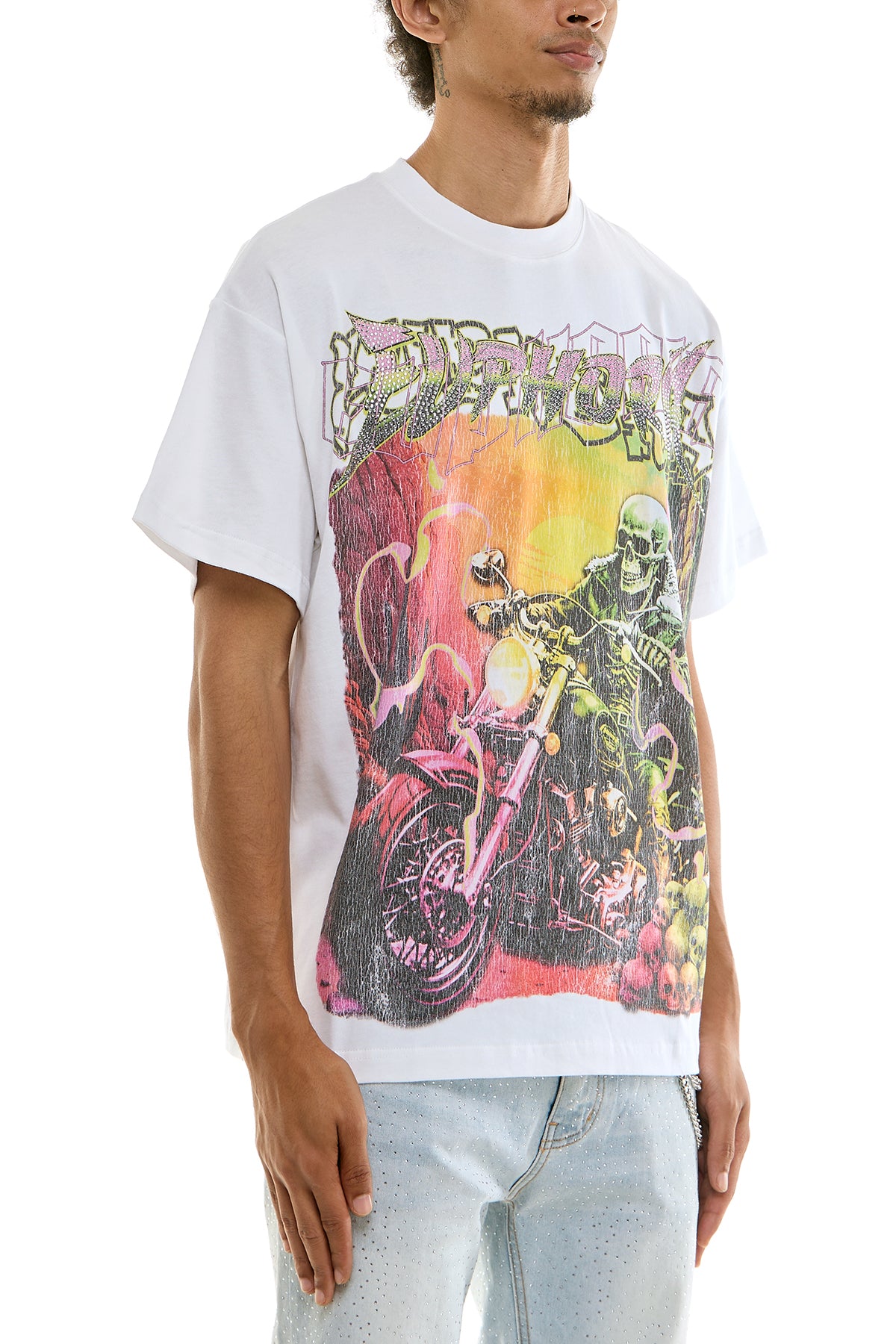 KNT060 White KDNK Graphic Tee