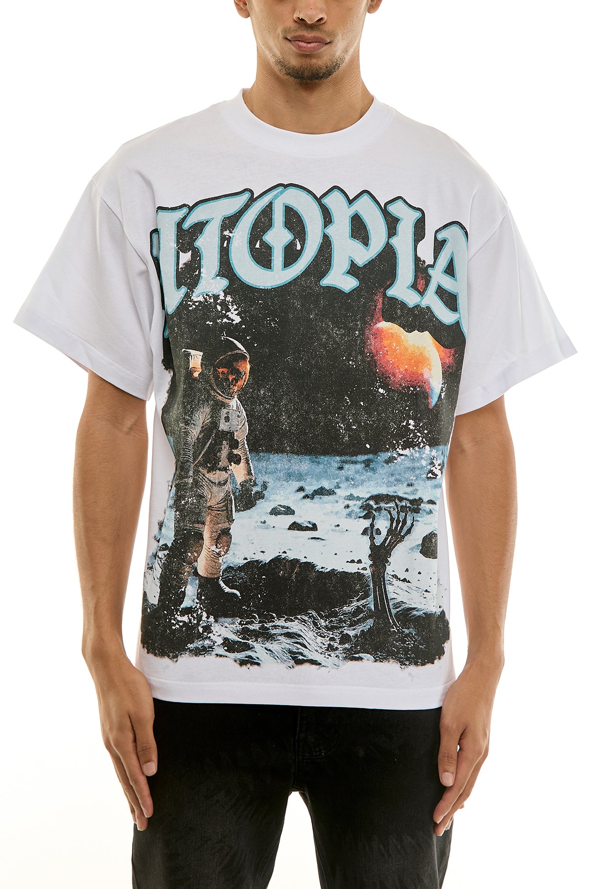 KNT079 White KDNK Graphic Tee