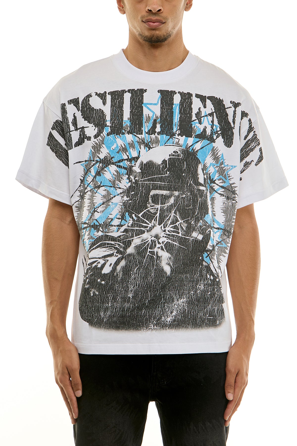 KNT057 White KDNK Graphic Tee