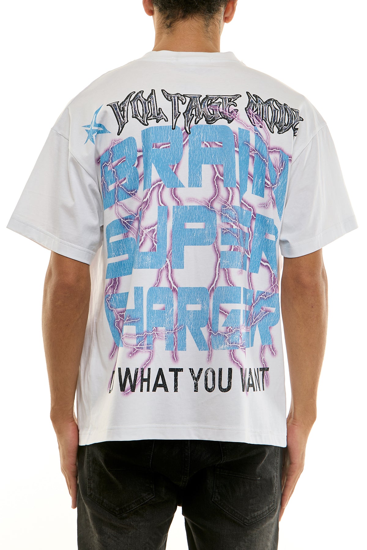 KNT070 White KDNK Graphic Tee