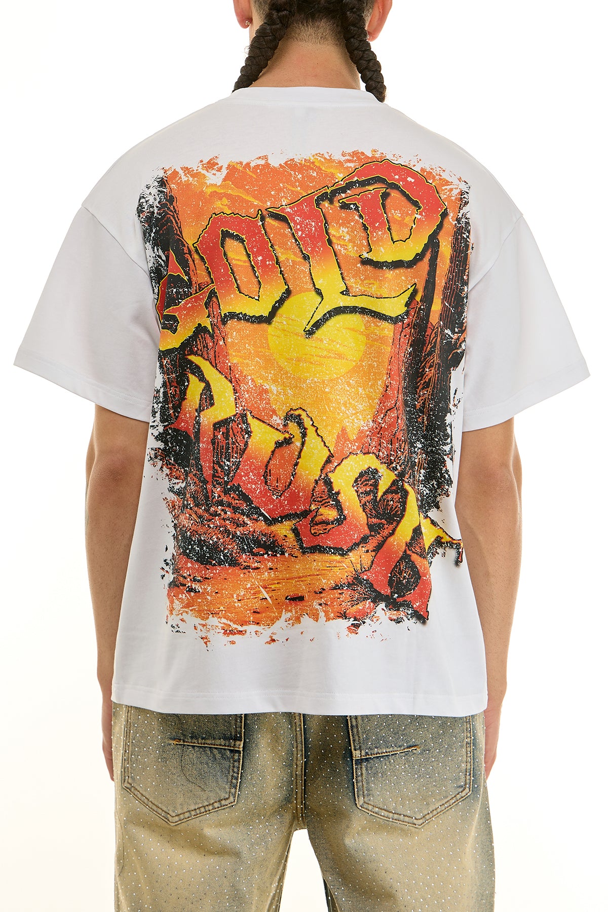 KNT095 White KDNK Graphic Tee