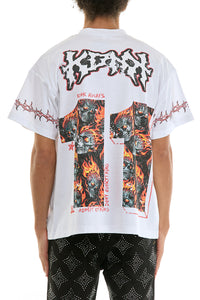 KNT017 White KDNK Graphic Tee