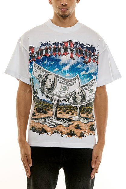 KNT087 White KDNK Graphic Tee
