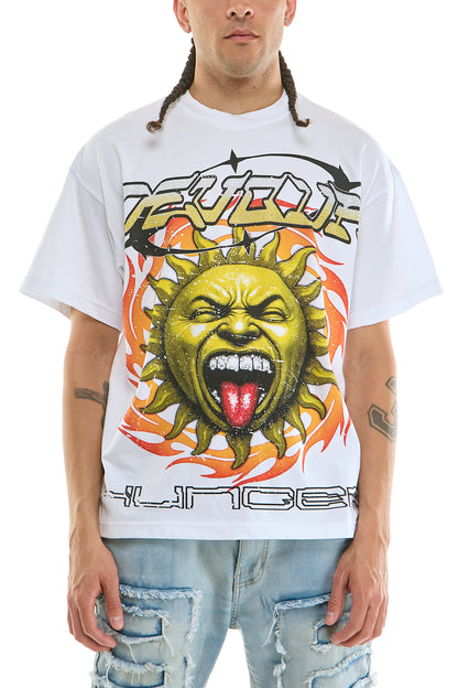 KNT108 White KDNK Graphic Tee