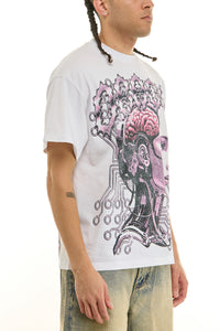 KNT086 White KDNK Graphic Tee