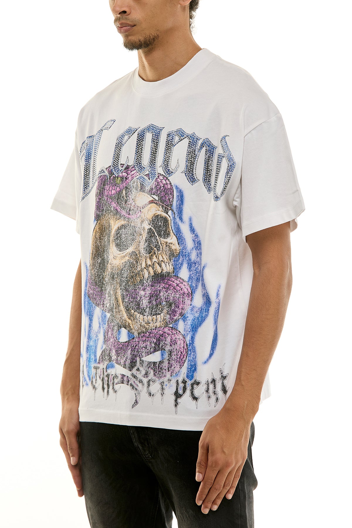 KNT064 White KDNK Graphic Tee